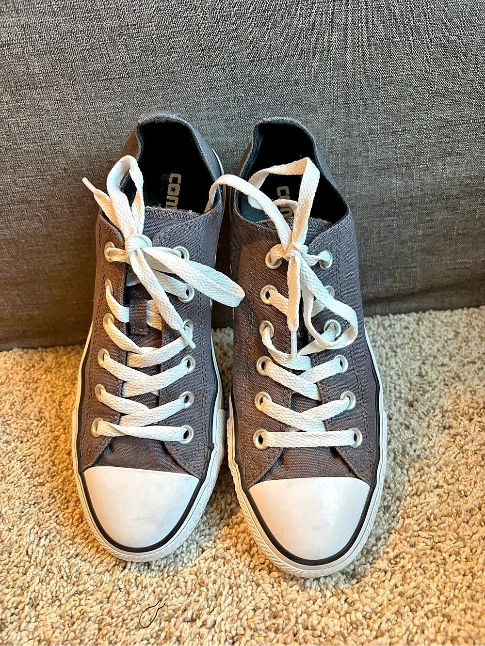 Converse Chuck Taylor All Star High Top Sneakers Gray & White US 8